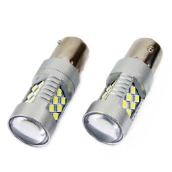 LED žárovky CANBUS 3030 24SMD 1156 BA15S P21W White 12V/24V