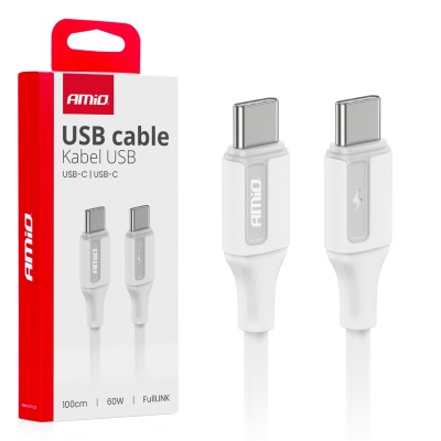 USB-C-USB-C 60W-os töltőkábel 100cm FullLINK