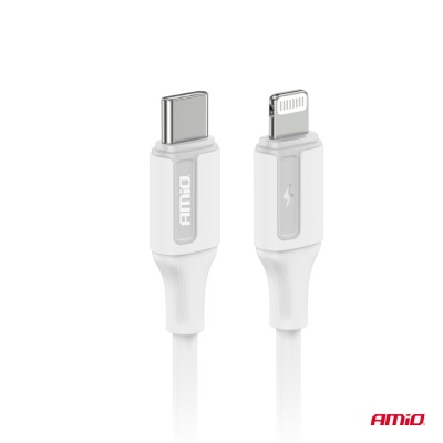 USB-C töltőkábel - IPHONE LIGHTNING 20W 100cm